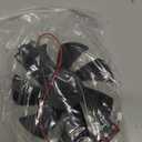 uxcell DV 18V Plastic Cooling Fan for Induction Cooker Black