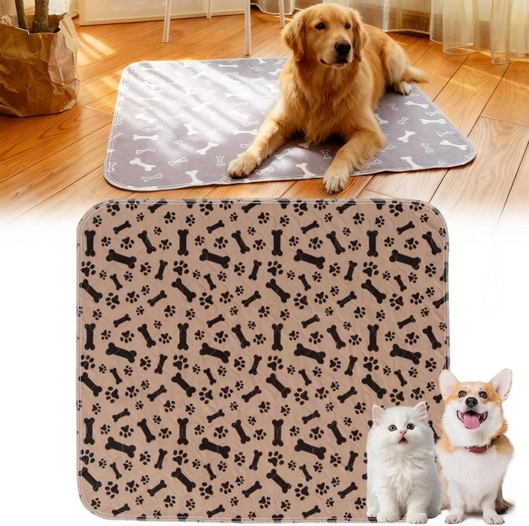 Washable Puppy Pee Pads with Pheromones, Reusable Pee Pads for Dogs, Extra Large, Non-Slip, Leakproof, Fast Absorbent Training Pads for Puppy, Dogs, Cats, Adults, Housebreaking (S: 15.7" 23.6")
