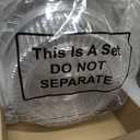 Tessco 6 Pack Plastic Serving Platters with Lid and Sporks, Disposable Heavy Duty Party Tray Round Catering Tray Containers for Food Salad Sandwich Takeout Picnic Supplies (12 Inch, Clear)