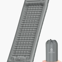 QPAU Sleeping Pad for Camping, Camping Mattress, 76''X26'', 4.7'' Extra-Thick Enhanced Support, with Built-in Foot Pump, for Camping, Hiking - Airpad, Backpacking and Home, (Grey)