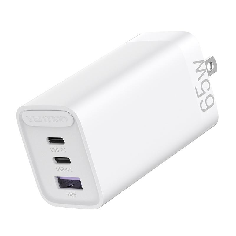 ZGEAR 3 Port Adaptive Fast Charger For iPhone, iPad, Android, Android More 65 Watts