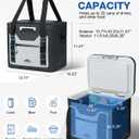 Lekesky Soft Cooler Bag 20 Can, Leakproof Insulated Cooler Backpack, Insulated Bag Portable Ice Chest Box for Beach, Beverage, Travel, Camping, Picnic, Trips, Floating Cooler with Zipper
