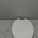 Mayfair Cassel Slow Close Toilet Seat, Easy Clean, Non Slip Premium Wood Seat, Easy Install, Made in USA, Elongated, White