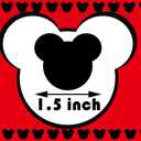 500 Mouse Head Stickers Mouse Themed Birthday Party Supplies Decorations Baby Shower Party Sticker
