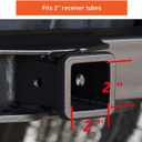 American Flag Metal Trailer Hitch Cover for 2 inch Receiverswith 5/8-Inch Pin Diameter Trailer Hitch Lock (Black)