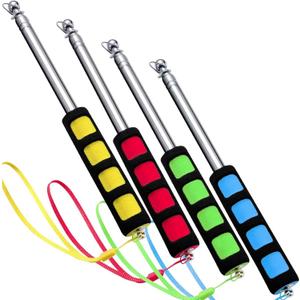4 Pieces Telescoping Pointer Whiteboard Teacher Pointer Retractable Teaching Extends to 47 Inch for Presentation Classroom Tour Guide