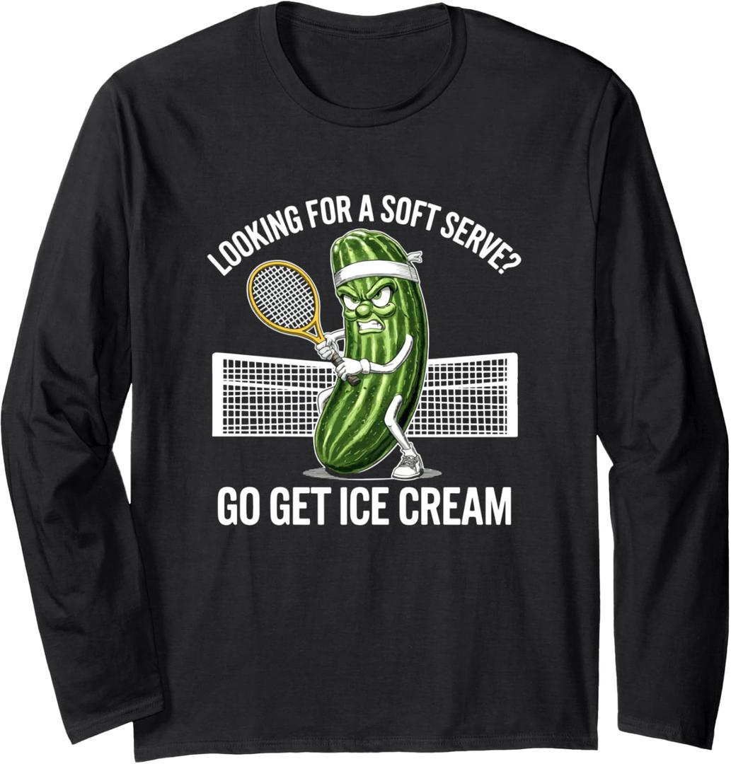 Pickleball Soft Serve Funny Long Sleeve T-Shirt  2XL