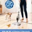CYK Steam Mops for Floor Cleaning, 12 in 1 Handheld Steam Cleaner for Home, Floor Steamer for Hardwood Floors and Tile(Grey-grey)