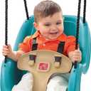 Step2 Infant to Toddler Swing, Baby Outdoor Swing, Backyard Bucket Style Swing Seat, Secure Harness, Outside Weather-Resistant Rope, Attach to Playset, For Toddlers 9 Months -3 Years Old