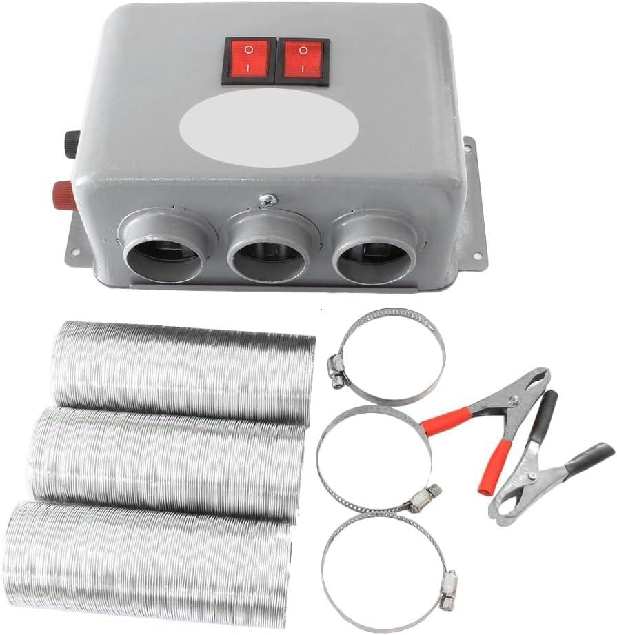 Riloer 600W 24V Auto Heater Electric Heating Fan, Electric Dryer Windshield Defogging Demister Defroster for 24V Vehicle Trucks Boat UTV, Defroster for Winter Fast Heating Low Noise