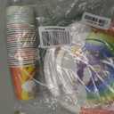 Rainbow Birthday Party Supplies Rainbow Theme Party Decorations for Boy, Include Tablecloth Banner Plate Napkin Cups