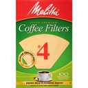 Melitta #4 Cone Coffee Filters, Unbleached Natural Brown, 100 Total Filters Count 