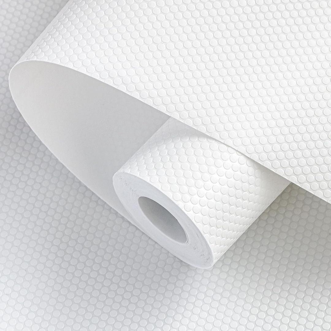 Shelf Liners 19 inch x 20 ft Shelf Liners for Kitchen cabinets nonstick Shelf Lining Drawer Mats EVA Protector for Cupboard (White,19 inch x 20 ft), 19"W x 240"L