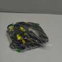 8 Pcs 24 Inch Heavy Duty Carabiner Bungee Cord Outdoor with 190 Lbs Max Break Strength, Black/Yellow Bungee Straps with Upgraded Carabiner Hooks for Luggage Rack, Cargo, Hand Carts, Bike, Camping, etc