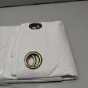 NICETOWN Natural 100% Blackout Linen Curtains 84 inch Long Burg for Living Room, 2 Panels, 52" Wide, Farmhouse Thick Completely Blackout Window Treatment Thermal Insulated Warm Drapes for Winter