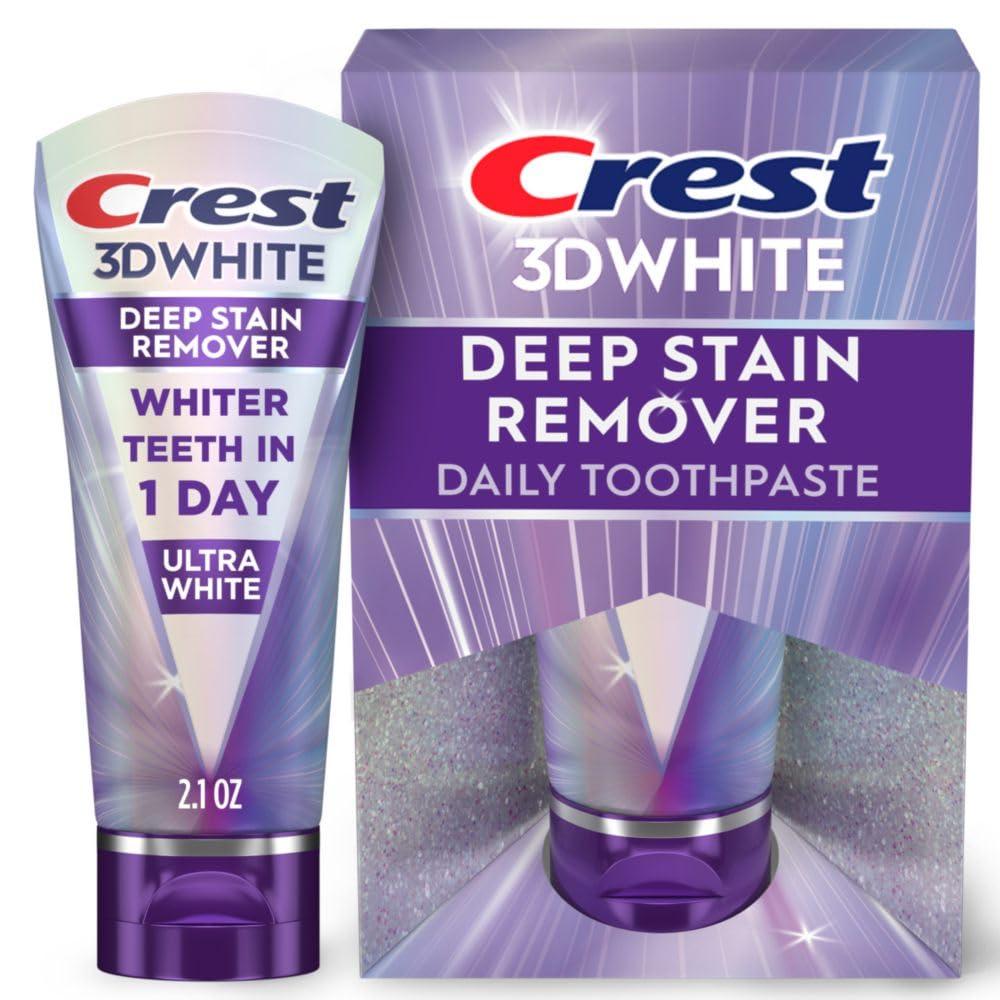 Crest 3DWhite Brilliance Deep Stain Remover Ultra White Toothpaste - 2.1oz