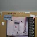 LOAAO 24X32 Inch Brushed Nickel Bathroom Mirror, Rounded Rectangle Silver Metal Frame Mirror, Brushed Nickel, Anti-Rust, Shatter Proof, Hangs Horizontally or Vertically