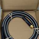 Vego Garden Leader Hose 6ft with Brass Thread and Swivel Grip Sleeve, 1/2" Leader Garden Water Hose with Male to Female Fittings for Garden & Yard