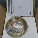 Globe Semi Flush Mount Ceiling Light Fixture Globe Ceiling Light Milk Glass Matte Gold Finish Contemporary Mid Century Modern Lighting for Hallway Living Room Kitchen Bedroom Storage(Bulb Included)