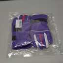 Kids Snow Gloves for Skiing Kids Mitten Winter Waterproof Girls and Boys Snow Gloves for Winter Cold Weather (Purple)