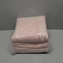 Amazon Basics 4 Piece Bed Sheets Set, 100% Cotton Jersey, Includes Super Soft, Flat and Fitted Sheets, Pillowcase, Queen, Blush, Solid