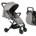 Lightweight Travel Stroller for Baby & Toddlers - Easy Fold & Compact Stroller with Canopy, Storage Basket, Multi-Position Recline & Convenient One-Hand Fold (Grey)
