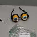 Funny Prop Glasses, Blinking Eye Glasses, Crazy Eyes Kinetic Winking Glasses, Novelty Funny Party Costume Props For Adults (Black)