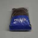 MIULEE Chocolate Brown Linen Curtains 84 Inches Long 2 Panels for Bedroom Living Room, Soft Thick Linen Textured Window Drapes Semi Sheer Light Filtering Grommet Top Burlap Look Dark Brown Decor (52"W x 84"L (Pack of 2))