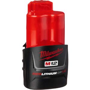 Milwaukee 48-11-2401 Genuine OEM M12 REDLITHIUM 12 Volt 1.5 Amp Compact Lithium Ion Battery with Overload Protection for Cordless Power Tools