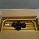 Small Clothing Rack on Wheels with Storage Shelf & Sturdy Metal Frame, Retail Clothing Rack for Hanging Clothes, Coats, Skirts,Space-Saving Mobile Organizer for Closet, Bedroom, Laundry Room, Gold