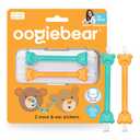 oogiebear: Baby Nose Cleaner & Ear Wax Removal Tool - Safe Booger & Earwax Removal for Newborns, Infants, Toddlers - Dual-Ended - Essential Baby Stuff, Diaper Bag Must-Have, Orange & Seafoam with case (2 Pack - Orange & Seafoam w/ Case)