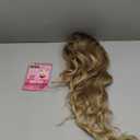 Long Brown Balayage Blonde Wigs for Women 26inch Wavy Curly Wig Natural Looking Middle Part Synthetic Heat Resistant Hair Replacement Wigs for Daily