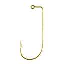 Eagle Claw Aberdeen 90 Degree Round Bend, Heavy Wire Jig Hook, Forged Point, Freshwater and Saltwater, Pack Of 100 (Size 4, Gold Finish)