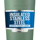 Ice Shaker Insulated Stainless Steel Shaker Bottle | 26oz, Aura | Cold for 30+ Hours | Insulated Cup with Twist-on Agitator | Odor-Free Bottle for Protein Shakes, Water, Smoothies, Cocktails