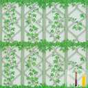 COUNTEWOL Frosted Glass Window Privacy Film with Installation Tools Removable Peep-Proof Static Cling Heat Control UV Protection Ideal for Home Office Bathroom Door (Frosted Ivy, 23.6 x 78.7 Inch)