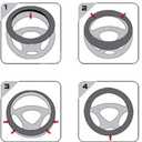 SHIAWASENA Car Steering Wheel Cover, Leather, Universal 15 Inch Fit, Anti-Slip & Odor-Free (Black&Brown)