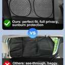 8PCS Upgraded for Tesla Model Y Window Shade Covers Thicker 5-Layer Material Sun Darker Windshield Sunshade Side Window Privacy Shade for Tesla Model Y Accessories 2024 2023 2022 2021 2020