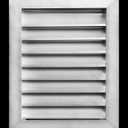 HVAC Premium 16"W x 18"H Aluminum Exterior Gable Louver Vent for Walls & Crawlspace - Weather-Resistant Air Grille with Screen Mesh - [Outer Dimensions 17.75"W x 19.75"H]