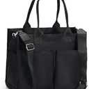 Chinllo Tote Bags for Women, Compartments Nylon Large Tote Handbags