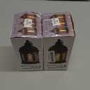 Mini Lanterns Decorative Indoor: 2 Pcs Black Small Hanging LED Lanterns for Centerpieces Wedding Table Decor Ramadan Enchanted Forest Decorations