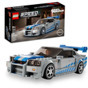 LEGO Speed Champions 2 Fast 2 Furious Nissan Skyline GT-R (R34), Race Car Toy Model Building Kit, Collectible with Racer Minifigure, 2023 Set for Kids, Boys and Girls Ages 9 and Up 76917