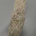 SARLA Claw Clip in Ponytail Extension 13 Inch Fluffy Short Synthetic Curly Wavy Pony Tail Hairpiece for Women Platinum Blonde