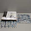Art3d grout Decorative Tile, Blue/Gray, Glass, for Kitchen Backsplash or Bathroom Backsplash (5 Pack)