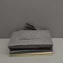 Linen Folding Storage Bins, 3 Pack Large Storage Baskets, Washable, Clothing Storage Bins with Handle, Closet Organizer for Storage Sweater,Sheets(dark grey, 16"x9"x6")