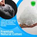 Premium High-Loft Polyester Fiber Fill -Ultra Soft & Hypoallergenic Stuffing for Pillows, Stuffed Animals,DIY Crafts, Cushions-Non-Clumping,High Resilience Pillow Stuffing Material (60g/2.1oz)