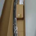 Curved Shower Curtain Rod 40-72 Inches Adjustable, Aluminum Rustproof Shower Rod, Curved Shower Rods for Bathroom, Bathtub, Stall, Black, Need to Drill