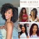 16 Inch Afro Kinkys Bulk Human Hair Braiding for Twist Afro Kinky-curly Human Hair Bundles for Repair Locs (Honey Blonde, 16 Inch(Pack of 1))