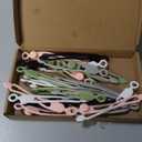 25 Pcs Silicone Cable Ties, Reusable Cable Straps Wire Organizer, Cable Management Cord Organizer for Fastening Earphone Phone Charger Home Office Desk Kitchen Appliances Cable Cords Wires