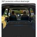 Cargo Liners Backrest Mat Compatible with Subaru Outback Accessories 2026 with Hook&Loop Rear Trunk Mat Rear Seat Back Cover Protector All Weather Anti-Slip Split Dog Liner