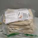 5 Pack Small Woven Storage Baskets for Shelves, Cotton Rope Baskets Organizer for Bathroom, Closet & Nursery, Decorative Storage Bins for Organizing Socks, Toys, 11.8"x7.9"x4.7", Khaki/White